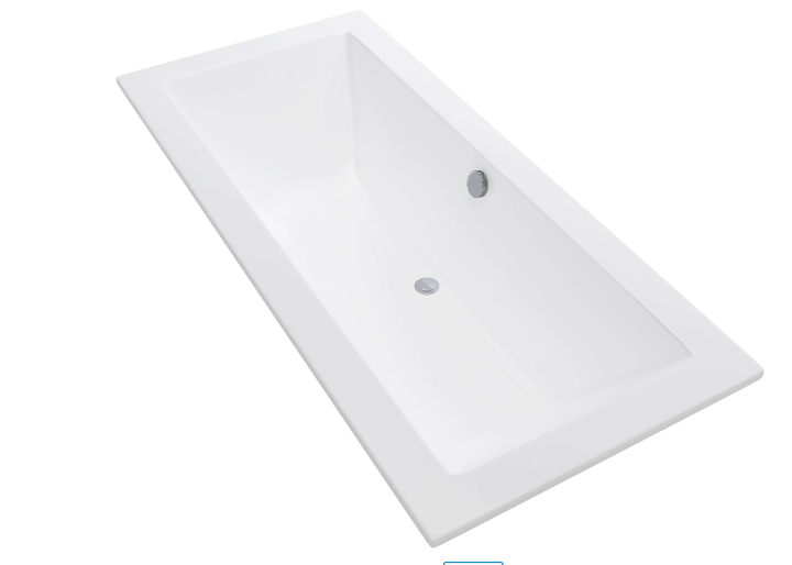 Ванна вбудована MEXEN CUBE 170x75 WHITE акрилова - зображення 4
