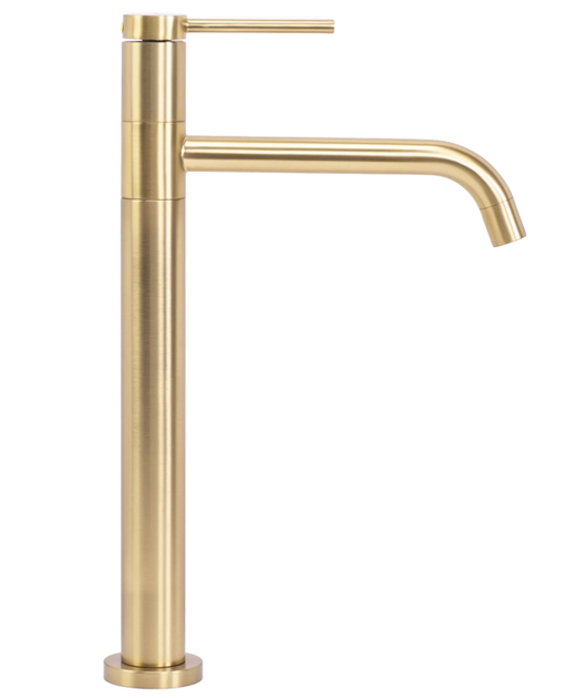 Смеситель для умывальника Rea Lugano Slim brushed gold высокий REA-B4420 - изображение 2