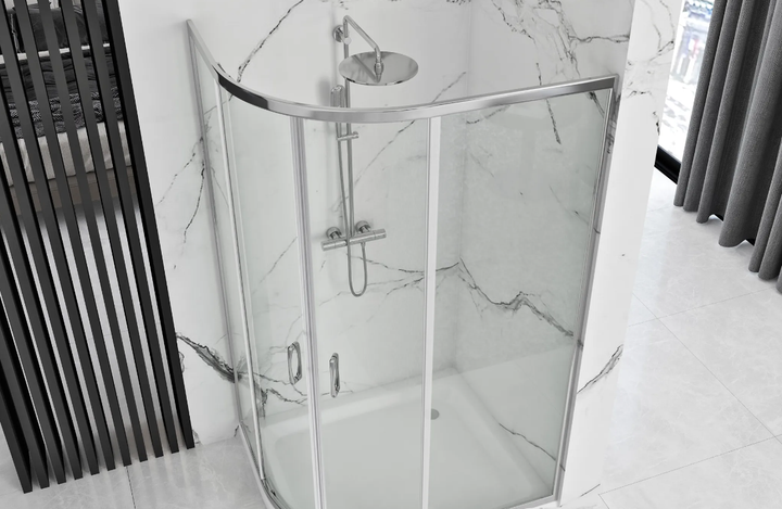 Душовий піддон REA LOOK 80x100 R WHITE - изображение 3