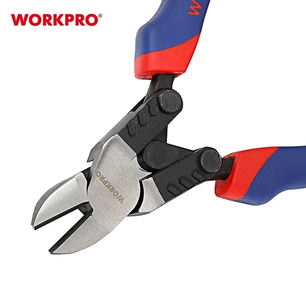 Бокорезы с двойным усилием WORKPRO 175 мм CR-Ni PRO PLUS WP231090 - изображение 3