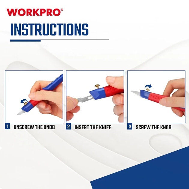 Набор ножей для хобби WORKPRO PRO WP219005 - изображение 5