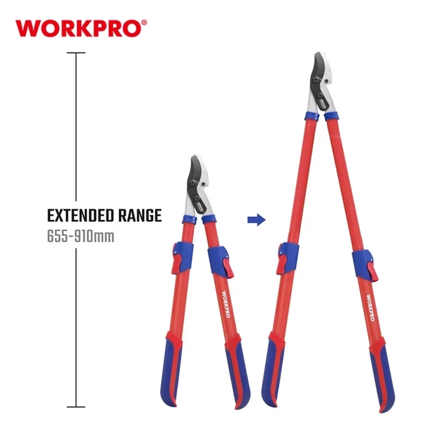 Сучкоріз садовий телескопічний WORKPRO 670-920mm PRO WP332007 - зображення 3