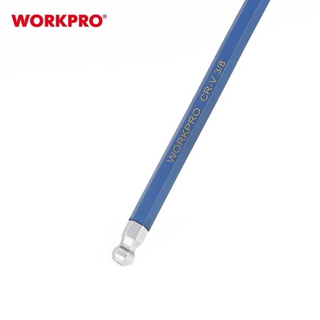 Набор ключей шестигранных метрических с шариковым окончанием WORKPRO 9шт. CR-V PRO PLUS WP222011 - изображение 3