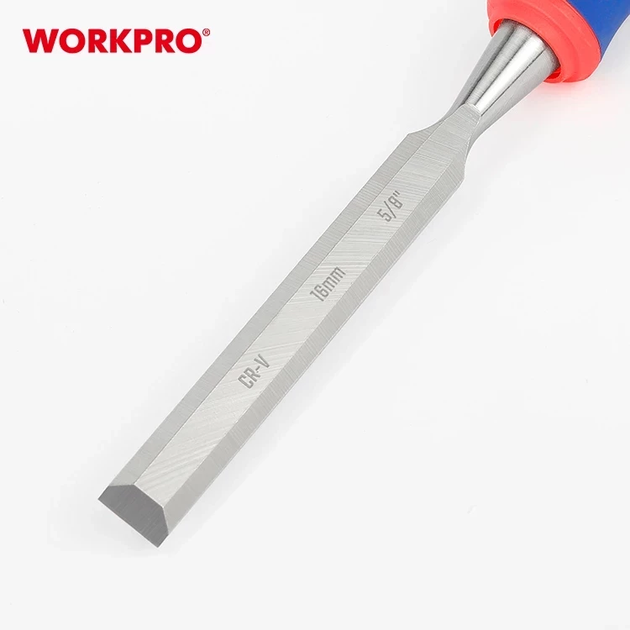 Стамеска - долото ударная WORKPRO 16 мм CR-V PRO WP243007 - изображение 4