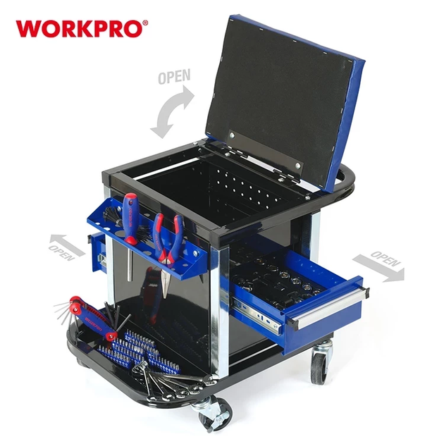 Набор инструментов автослесаря ​​(с сидушкой) WORKPRO 136 пред. W009039 - изображение 4
