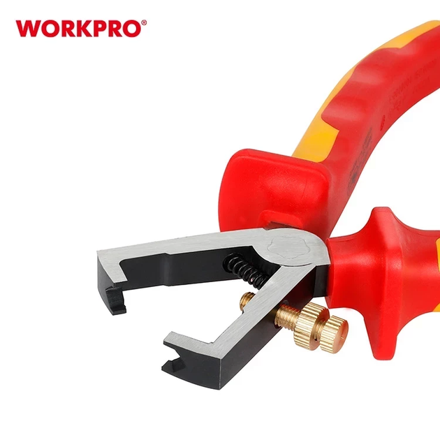 Клещи для снятия изоляции диэлектрические WORKPRO 160 мм EN/IEC 60900 10000V PRO PLUS WP342010 - изображение 2