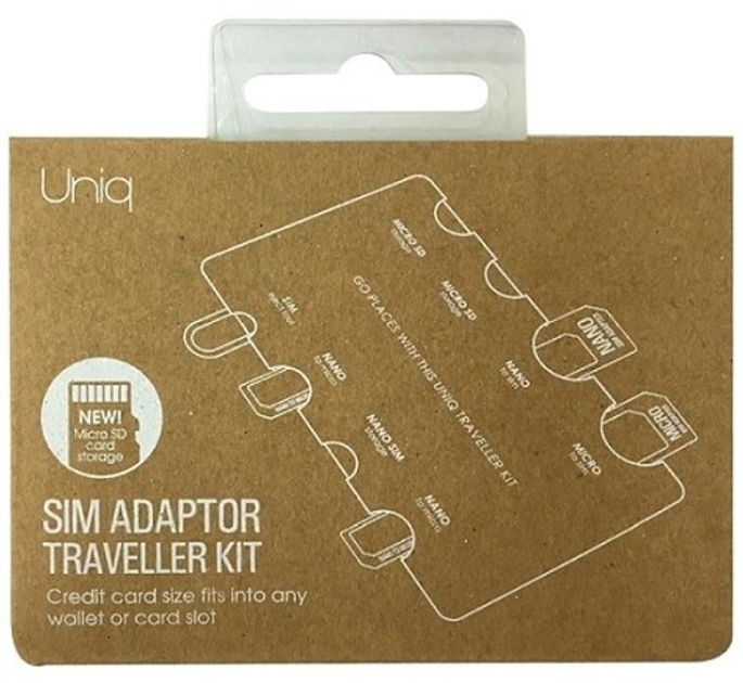 Organizer Uniq Sim Adapter Traveller Kit 7w1 (8886463654828) - obraz 2