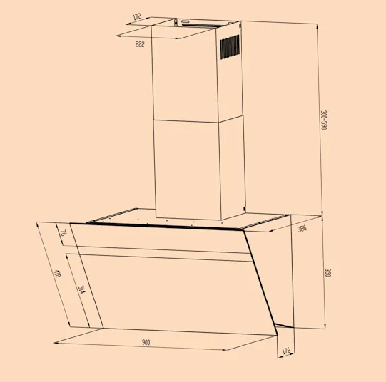 Вытяжка Klarstein Ava 90, 90см, WiFi, 515 м³/ч - изображение 2