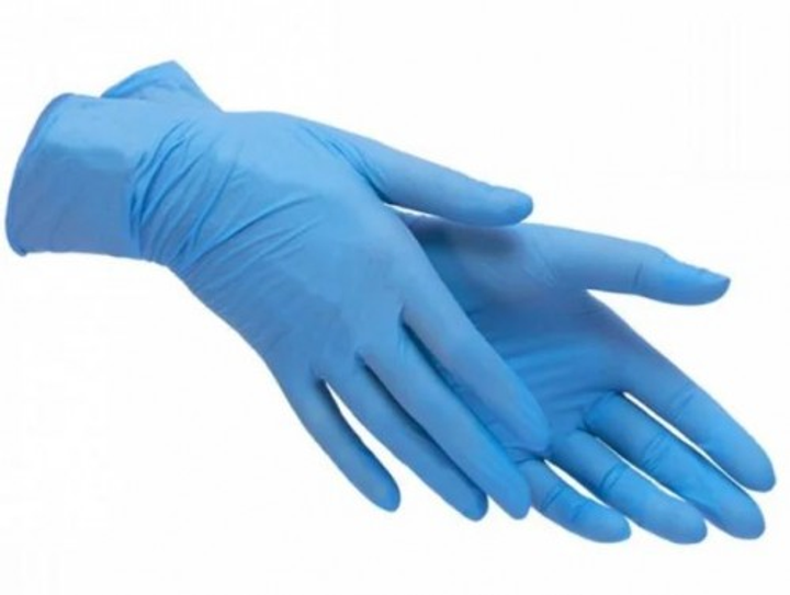Одноразові рукавички нітрилові Vogt Medical 100 шт в упаковці Розмір XS Сині - изображение 2