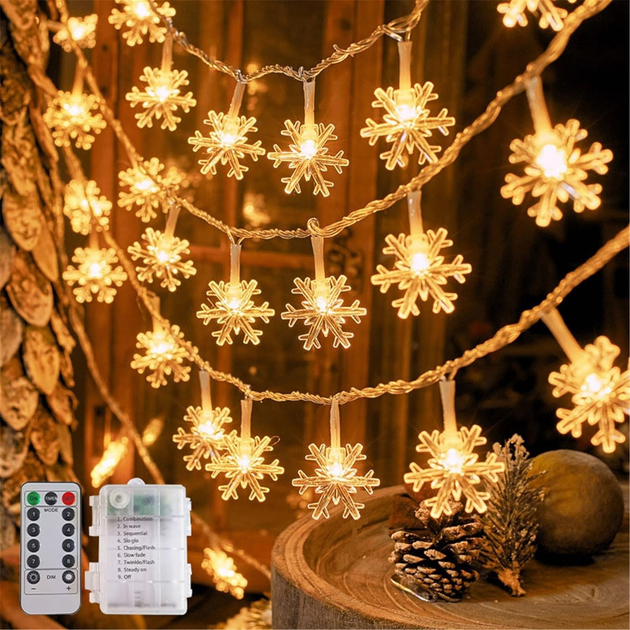 Гирлянда светодиодная Light Crafts 6м на батарейках и пультом ...
