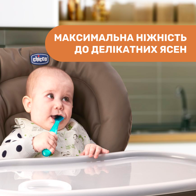 Ложка силиконовая Chicco, 6м+, 2 шт. (Цвет Розовый) - изображение 3