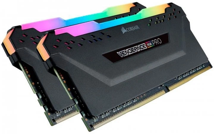 Оперативна пам'ять Corsair 32 GB (2x16GB) DDR4 3600 MHz Vengeance RGB Pro Black (CMW32GX4M2Z3600C18) - изображение 3