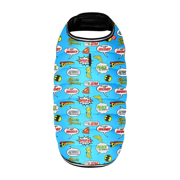 Курточка-накидка для собак WAUDOG Clothes, рисунок "Лига Справедливости", XXS, А 23 см, B 29-36 см, С 14-20 см - Фото 3 Курточка-накидка для собак WAUDOG Clothes, рисунок "Лига Справедливости", XXS, А 23 см, B 29-36 см, С 14-20 см - изображение 3
