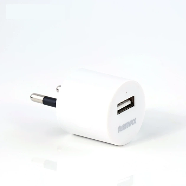 Мережевий зарядний пристрій Remax U1 RMT-5288 Drum 1.0 A 1 USB 220V EU білий - Фото 1 Мережевий зарядний пристрій Remax U1 RMT-5288 Drum 1.0 A 1 USB 220V EU білий - изображение 1