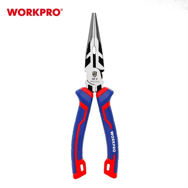 Длинногубцы прямые WORKPRO 160 мм CR-V PRO PLUS WP231020 - Фото 3 Длинногубцы прямые WORKPRO 160 мм CR-V PRO PLUS WP231020 - изображение 3