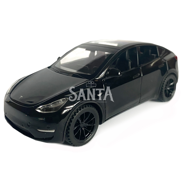 Игрушечная машинка металлическая Tesla Y, тесла, черная, звук, свет, инерция, откр двери, багажник, капот, Автоэксперт, 1:32, 14,5*6*6см (ТК-16723) - изображение 2