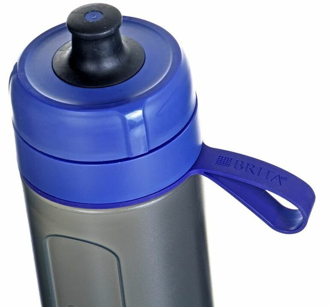 Bidon Brita Fill&Go Active 600 ml Black Blue (AGDBRIBUF0007) - obraz 2