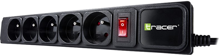 Listwa zasilająca Tracer PowerGear 5 gniazd 3 m Black (TRALIS46844) - obraz 3