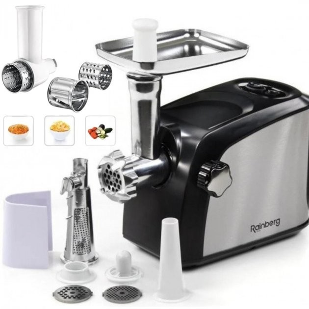 Електром'ясорубка Rainberg RB 673 3800 Вт (Ваги кухонні у подарунок) з ...