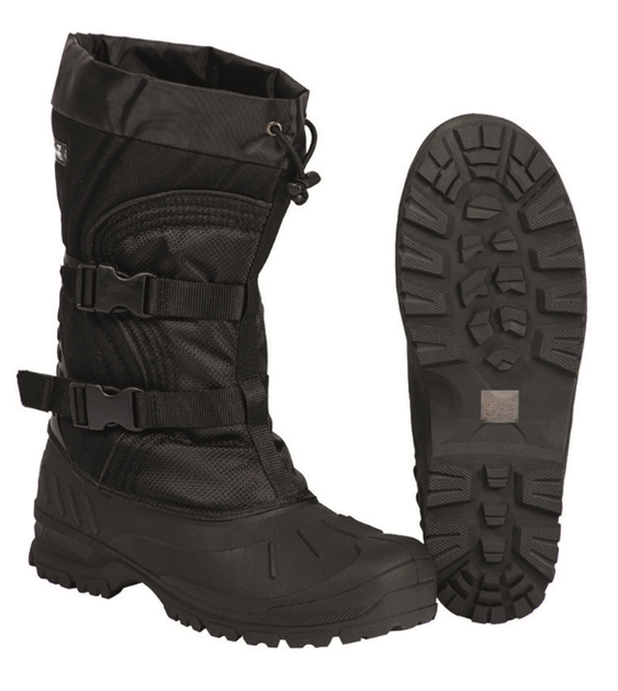 Ботинки военнополевые Mil-Tec Зимние утепленные снеговые 42р. Черные (12876000-009-42) - изображение 1