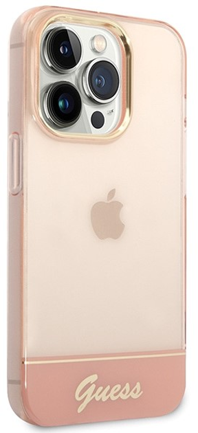 Etui plecki Guess Translucent do Apple iPhone 14 Pro Max Pink (3666339088378) - obraz 3