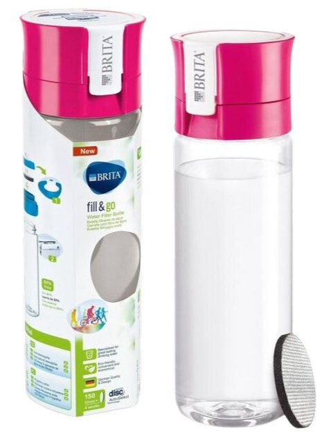 Пляшка для води Brita Fill&Go Vital 600 мл Pink (AGDBRIBUF0002) - зображення 3