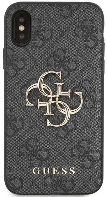 Панель Guess 4G Big Metal Logo для Apple iPhone X/XS Сірий (3666339118914) - зображення 2