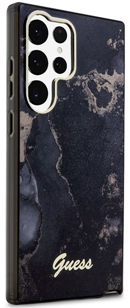 Панель Guess Golden Marble Collection для Samsung Galaxy S23 Ultra Чорний (3666339117368) - зображення 3