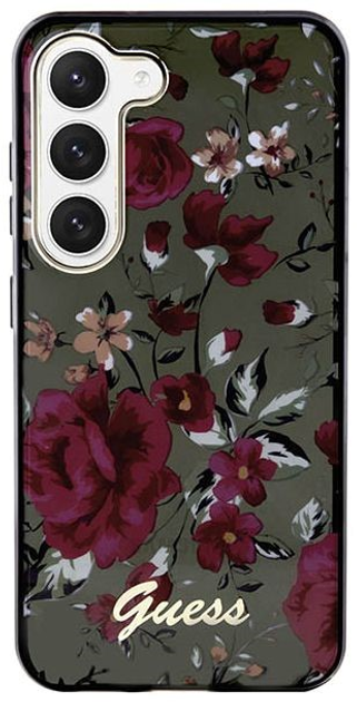 Etui plecki Guess Flower Collection do Samsung Galaxy S23 Plus Khaki (3666339117269) - obraz 2