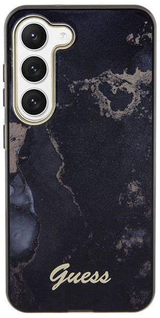 Etui plecki Guess Golden Marble Collection do Samsung Galaxy S23 Plus Black (3666339117351) - obraz 3
