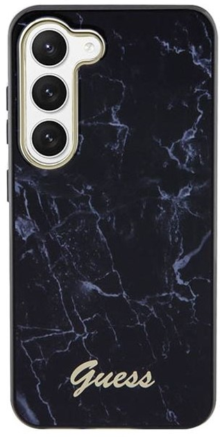 Панель Guess Marble для Samsung Galaxy S23 Plus Чорний (3666339117382) - зображення 3