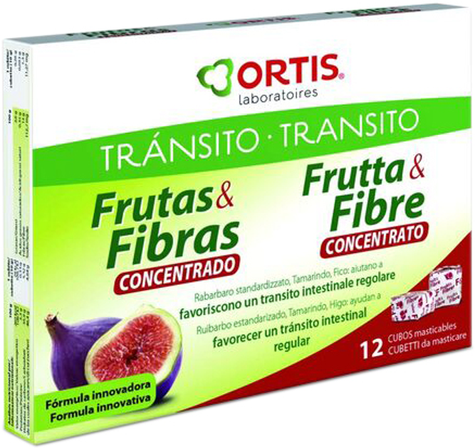 Натуральна харчова добавка Ortis Frutas y Fibras Concentrado 12 штук (5411386890683) - зображення 1