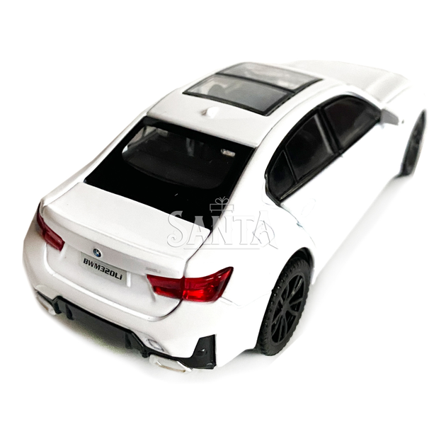 Игрушечная машинка металлическая BMW 320Li, БМВ, белая, звук, свет, инерция, откр двери, багажник, капот, Автоэксперт, 1:32,15*7*5см (ТК-10105) - изображение 3