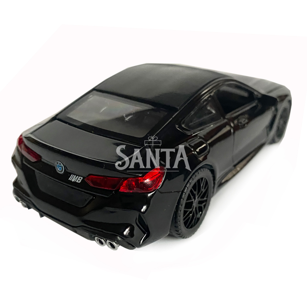 Игрушечная машинка металлическая BMW M8 Competition Coupe, БМВ, черная, звук, свет, инерция, откр двери, багажник, капот, Автоэксперт, 1:32, 15*7*5см (ТК-12340) - изображение 3