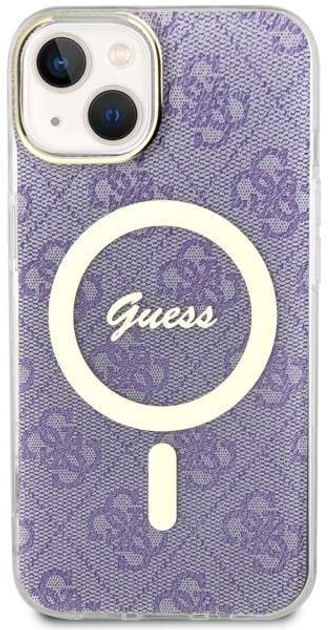 Панель Guess 4G MagSafe для Apple iPhone 14 Plus Фіолетовий (3666339127206) - зображення 2