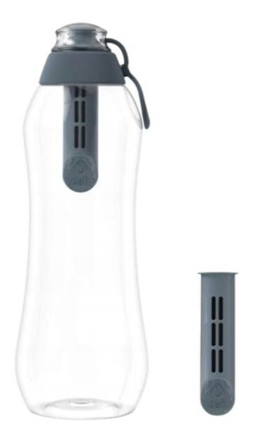 Пляшка для води з фільтром Dafi 700 мл + 2 фільтри Grey (POZ02438) - зображення 1