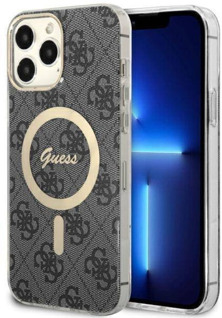 Панель Guess 4G MagSafe для Apple iPhone 14 Pro Max Чорний (3666339118235) - зображення 1