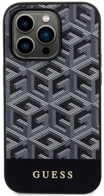 Панель Guess G Cube Stripes MagSafe для Apple iPhone 14 Pro Max Чорний (3666339112455) - зображення 2