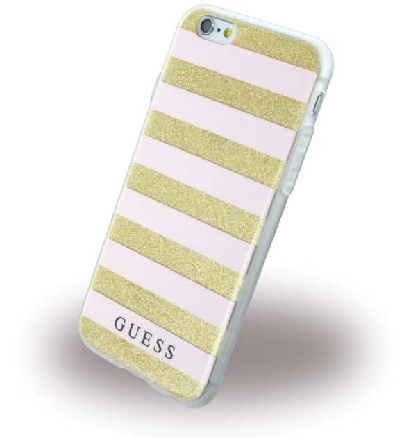 Etui plecki Guess Ethnic Chic Stripes 3D do Apple iPhone 6/6S Pink (3700740382707) - obraz 2