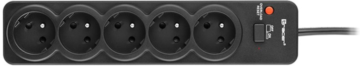Listwa zasilająca Tracer PowerGuard Pro 5 gniazd 1.6 m Black (TRALIS46976) - obraz 3