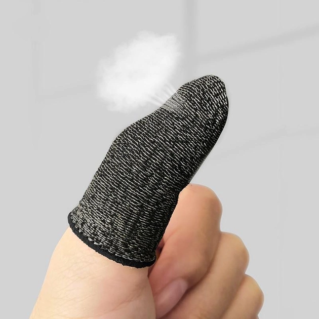Игровые напальчники для сенсорного экрана Hoco - GM4 Phantom Finger Cots Комплект чехлов для пальцев Черный - изображение 6