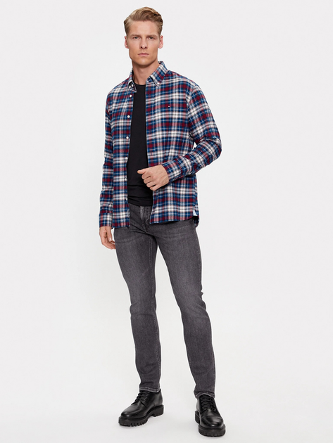 Сорочка чоловіча Tommy Hilfiger MW0MW32890-DeepIndigo-Multi XL Бордова (8720645077558) - зображення 3