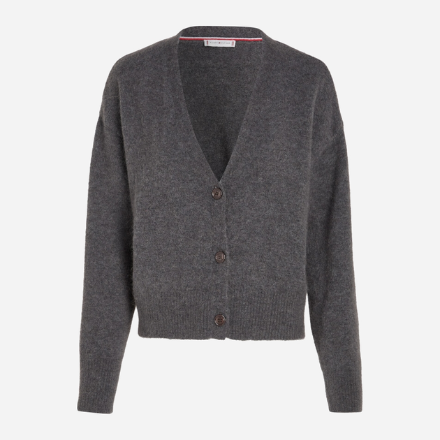 Kardigan damski z alpaki Tommy Hilfiger WW0WW39916 L Szary (8720645369134) - obraz 5