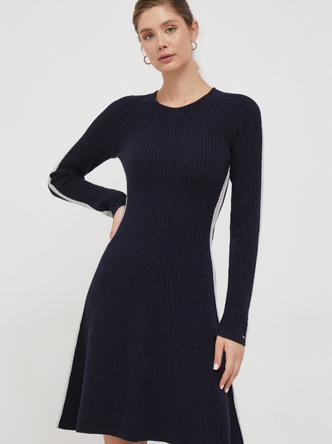 Sukienka ocieplana damska Tommy Hilfiger WW0WW39929 XL Ciemnogranatowa (8720645368502) - obraz 1