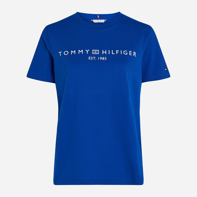 Koszulka damska basic Tommy Hilfiger WW0WW40276 M Granatowa (8720645360797) - obraz 4