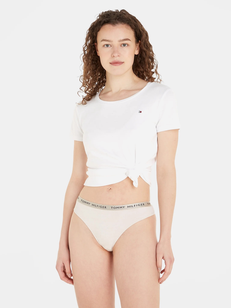 Zestaw damskich majtek typu tanga 3 szt Tommy Hilfiger UW0UW04889 M Wielobarwny (8720645442325) - obraz 4