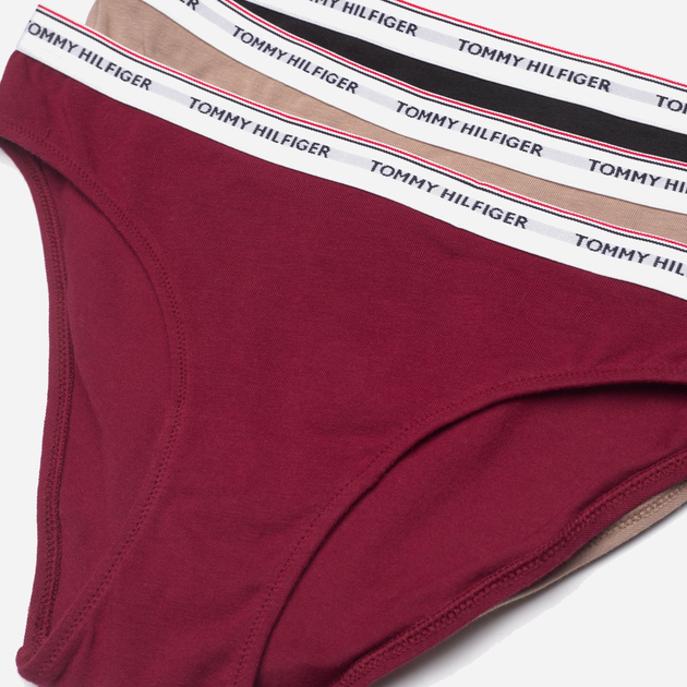 Zestaw damskich majtek typu brazyliany 3 szt Tommy Hilfiger UW0UW04895 mlk bl M Wielobarwny (8720645444763) - obraz 3