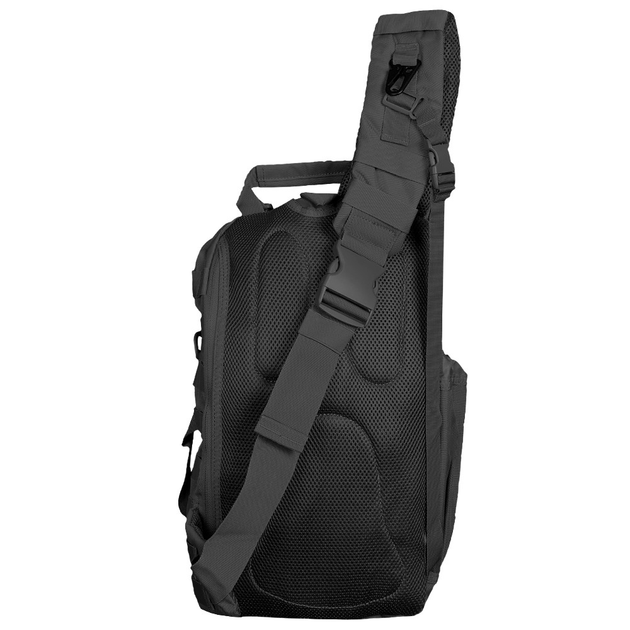 Тактичний однолямковий рюкзак Camotec з прихованим відділенням для зброї TCB Black - зображення 2