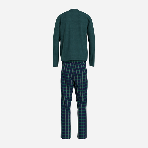 Piżama męska z długimi spodniami i długim rękawem Tommy Hilfiger UM0UM03130 XL Zielona (8720645422402) - obraz 5