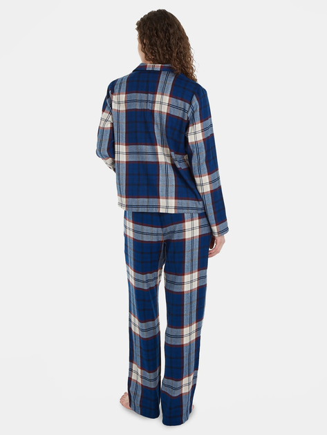 Piżama (koszula + spodnie) Tommy Hilfiger UW0UW03961 S Granatowa (8720645402367) - obraz 2